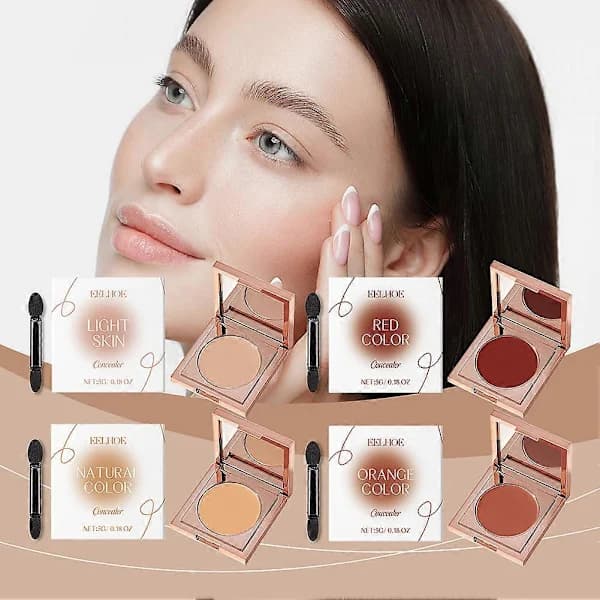 High Coverage Tinted Clay CC Under Eye Corrector Moisturizing Concealer for Women_Super Gift light