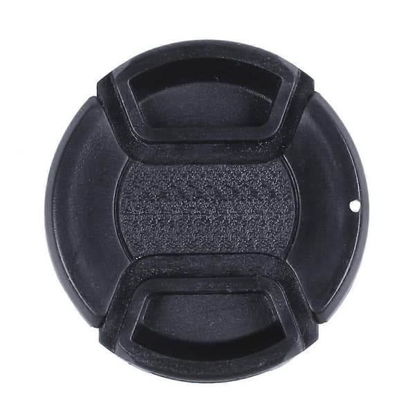3X 52mm Universal Snap-on objektivdæksel - til Nikon Canon Olympus og andre Black