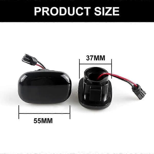 Høj kvalitet 2 stk. dynamisk LED sidemarkeringslys flydende blinklys panel lampe til Toyota Corolla E10/e11/e12 Yaris Verso Hilux Surf N21 Rx