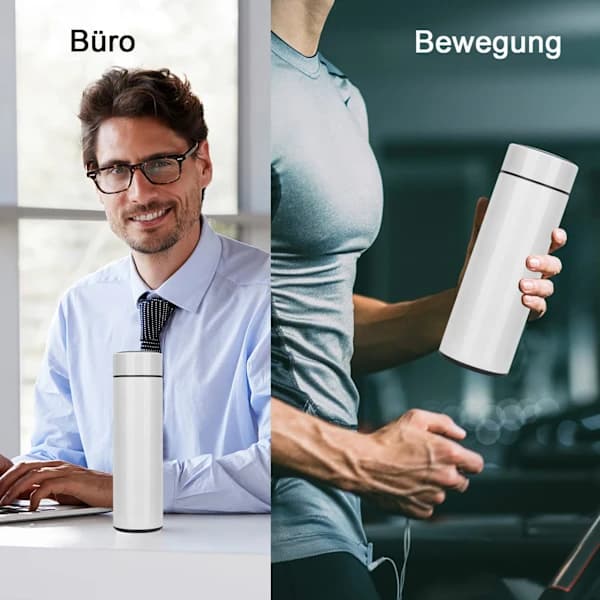 Termokop Smart Temperaturmåling-Digital Display-Hvid 500ml