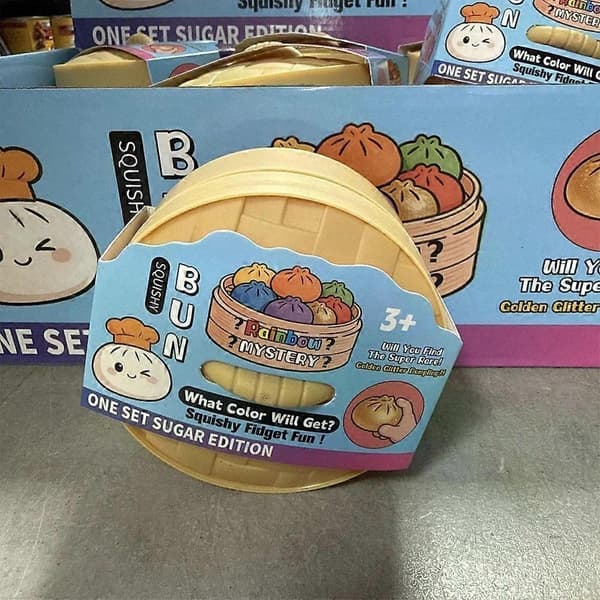 Crazy Fun Rainbow Mystery Squishy Bun Mystery Dumpling Toy Hot