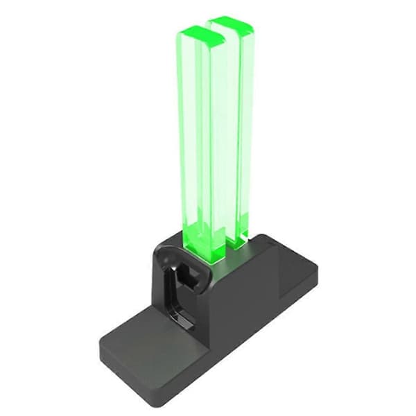 2-i-1 laderstativ dokkingstasjon for LED-indikator NS Joypad-kontroller for Switch-tilbehør Svart Black
