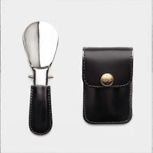 New Foldable Shoehorn with PU Leather Case