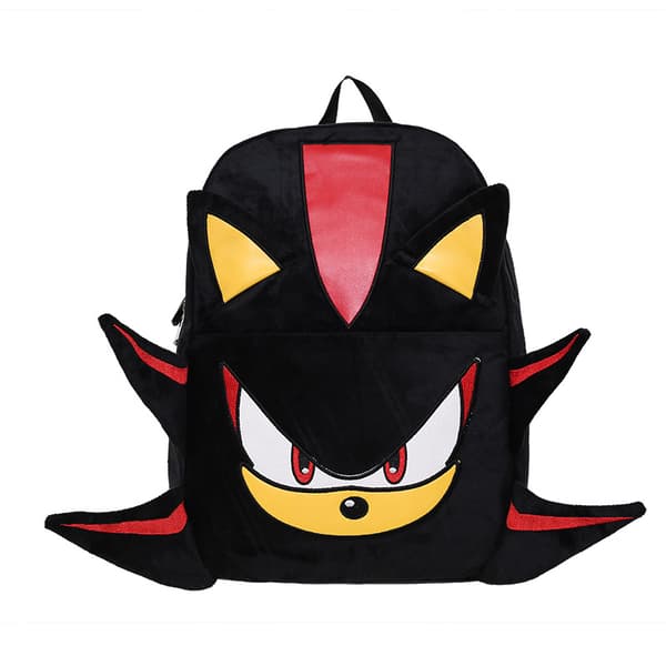 Sonic Ryggsäck Shadow the Hedgehog 3D Plysch Ryggsäck Barn Studentväska
