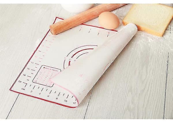 Non-stick bakeunderlag for elting, deigrulling, fondantform (1 stk, hvit)