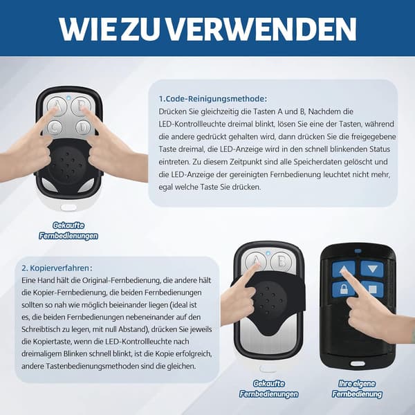 2-pack 433MHz kompatibel med Marantec Digital Gift