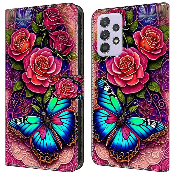 For Samsung Galaxy A52 4G/ 5G/ A52s 5G Case Pattern Print Flip Folio Leather Phone Case