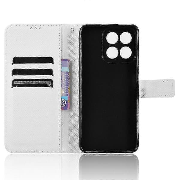 Honor 200 Smart 5G Case with Magnetic Closure & Card Slots (White)