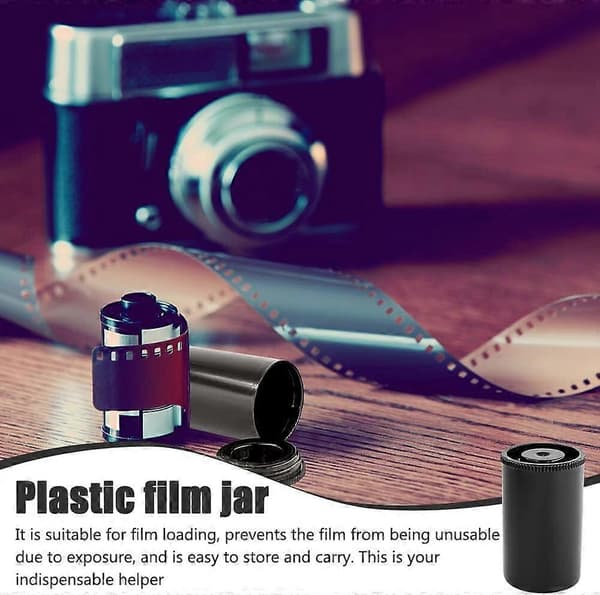 Pakke med 50 Små Plastikglas med Låg til Opbevaring af Dele (Sort)