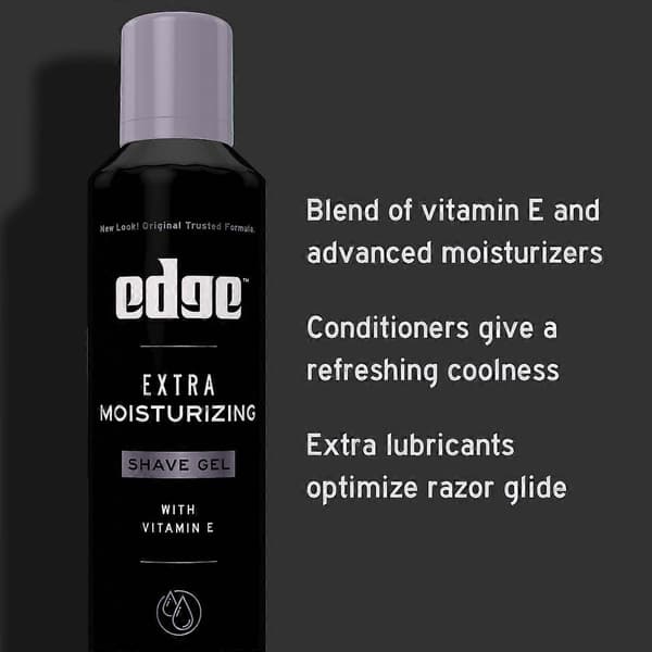 Edge Extra kosteuttava parranajogeeli kaksoispakkaus - 14oz A