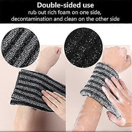 Extra Long Exfoliating Back Scrubber, 100x25 cm Magic Back Scrubber for Shower, Back Washer for Shower, Bath Washcloth for Body Cleaning Gift