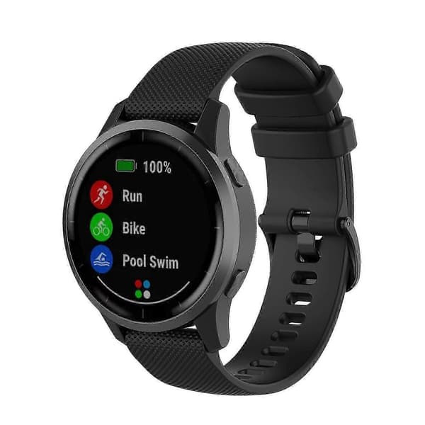 Til Garmin Vivoactive 4 22mm Silikone Urrem