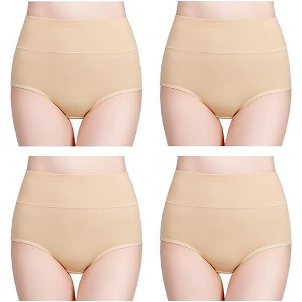 High-waisted briefs (5-pack) Beige