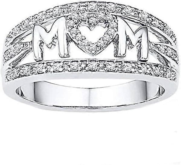 Mode Dam Delfinring Elegant Ring Smycken Bröllopsfest Födelsedagspresenter, Storlek 10