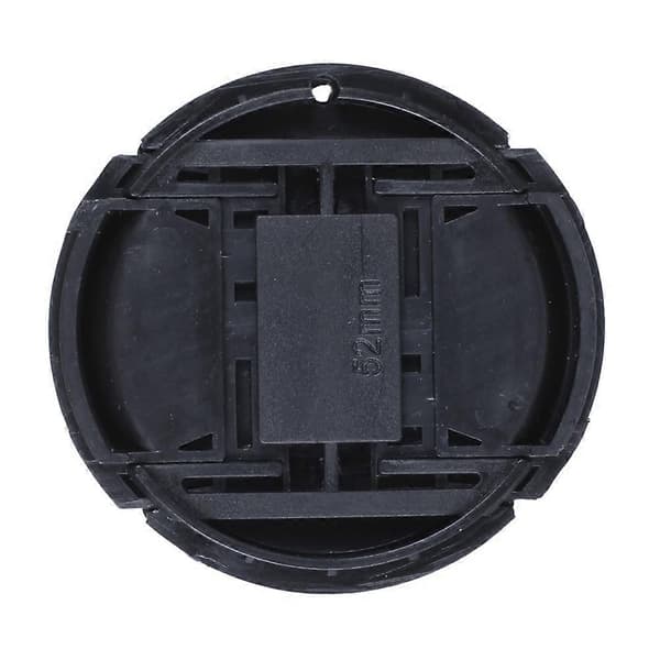 3X 52mm Universal Snap-on objektivdæksel - til Nikon Canon Olympus og andre Black