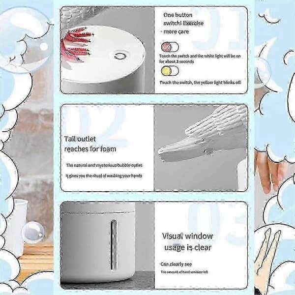 Fuglesæbedispenser, duesæbedispenser, automatisk induktionsskumhåndvasker, badeværelsestilbehør