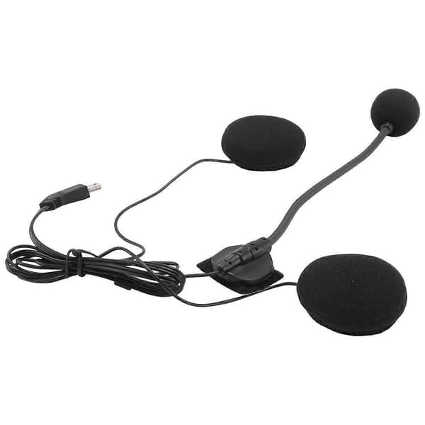 Motorcykelhjelm Bluetooth Headset Mikrofon Højttaler Headset Tilbehør til Halvhjelm