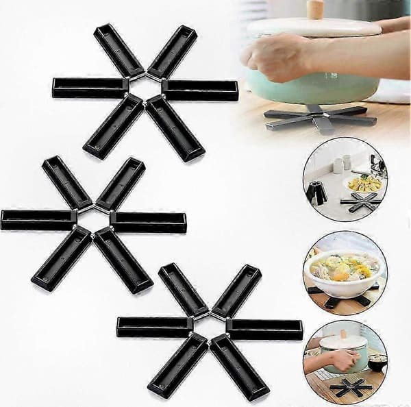 Foldable Silicone Pot Holder, Non-slip Heat Protection, Household Kitchen Design