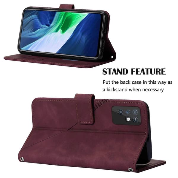 För Infinix Note 10 Crossbody 3D Präglat Flip Läder Telefonfodral