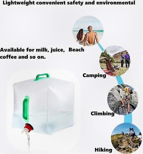 Foldable Water Storage Container Collapsible Portable Water Bag BPA-Free