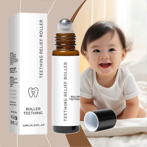 1-5 stk. Tænder Relief Roller Æterisk Olie, Teething Roller Naturlig Smertelindrende Roller