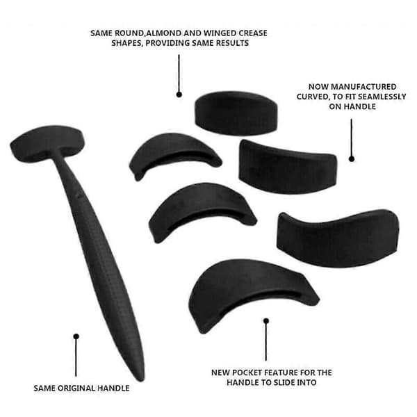 6-i-1 Crease Line Kit Applikator Silikon Ögonskuggsstämpel Crease Tool