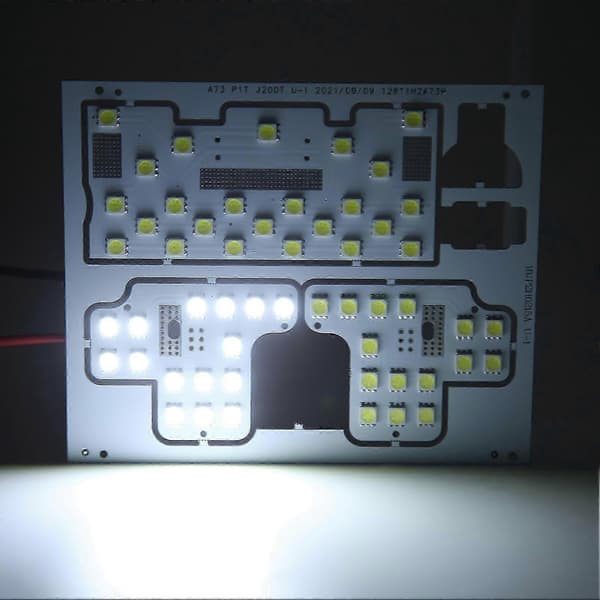 Car Interior Reading Lamp 48SMD 12V 50000H White LED Ceiling Light Panel 5050 Accessories for Compatible with RAV4 2006-2012