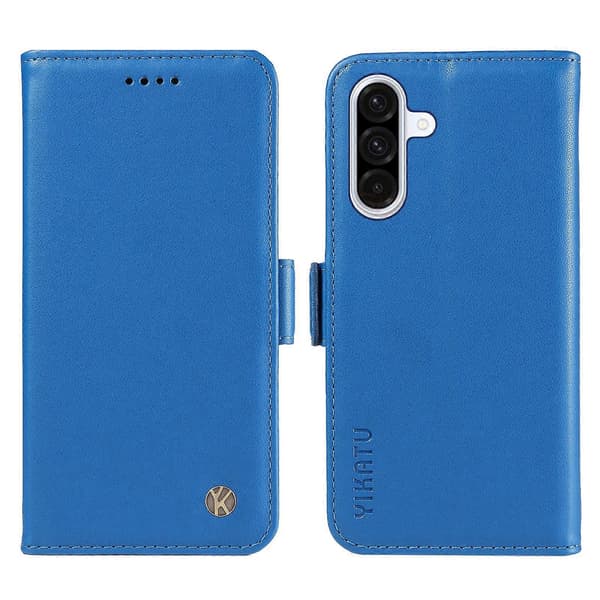 Leather Wallet Case with Stand for Samsung Galaxy A36 5G (Sky Blue)