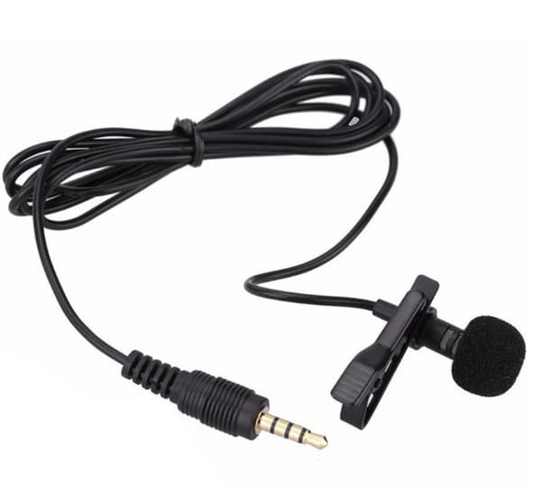 Professional Lavalier Lapel Microphone Omnidirectional Condenser Mic, Recording Microphone for Youtube, Interview, Video (3.5mm Jack)