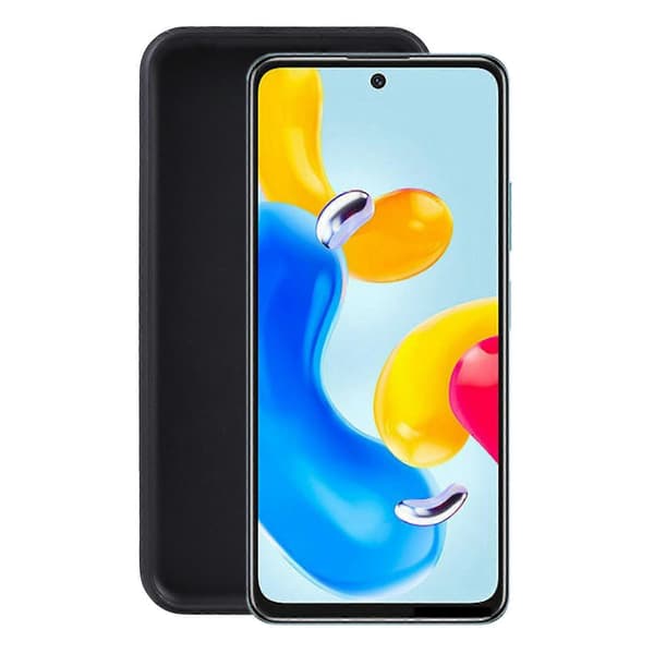 TPU-puhelinkotelo Xiaomi Redmi Note 11S 5G / Redmi Note 11 Kiina (Pudding Musta)