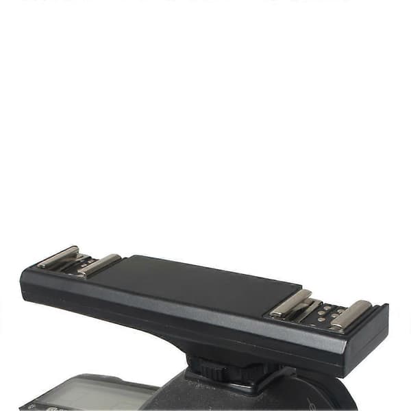 Videokamera Hot Shoe Splitter Dobbelt Cold Shoe Mount Adapter til spejlreflekskamera Black