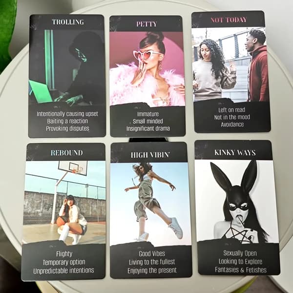 10.3*6cm What's The Tea Situations Oracle Deck 78 stk Kort Tarot