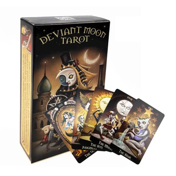 Nya Deviant Moon Tarotkort Engelsk Version Ödes Spådom Brädspel För Familjefest Rolig Lek