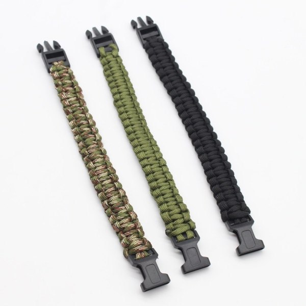 Paracord armband oliv