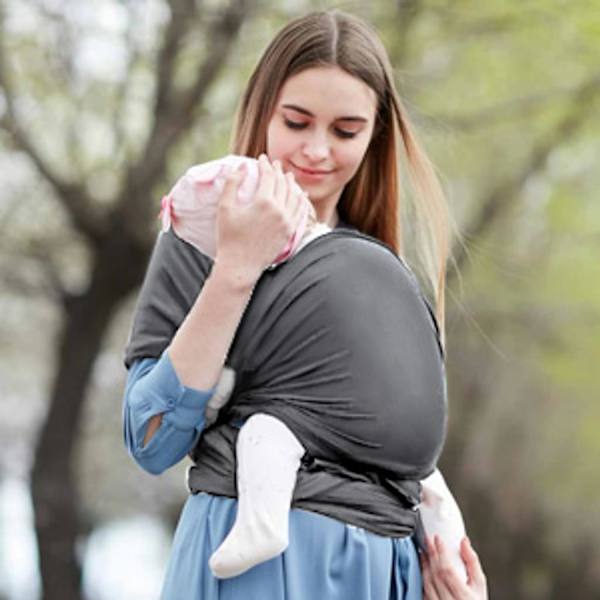 Baby , andas, unisex, lämplig för nyfödda under 15 kg, lätt att bära, mörkgrå