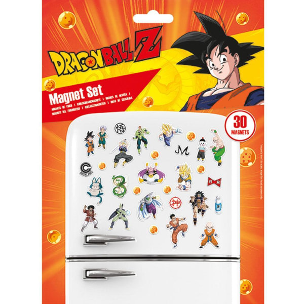 Dragon Ball Z kylskåpsmagnet (paket med 30) En one size Flerfärgad En one size