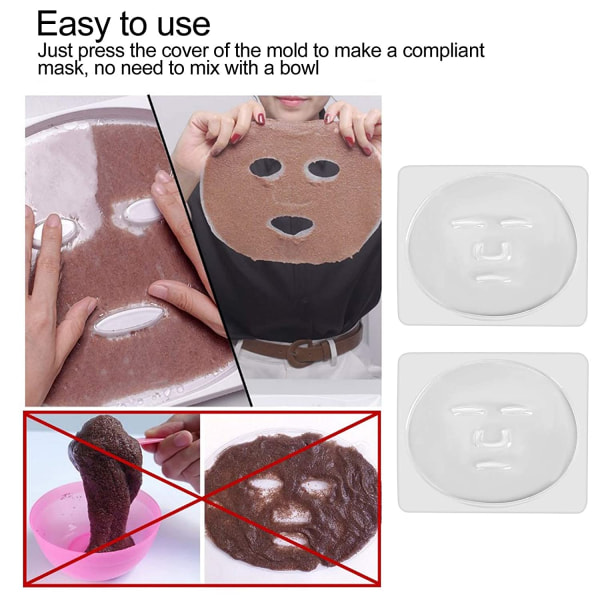 10 st Face Maker Mould Plate Making Form Återanvändbar ansiktsbehandling