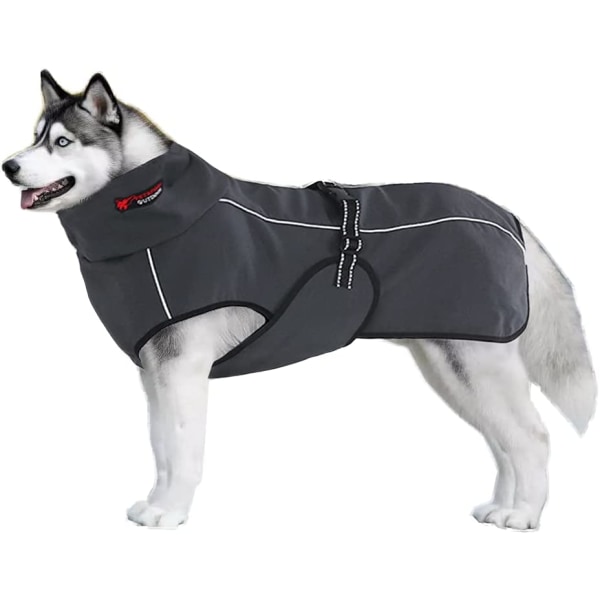 Vadderade hundkläder (svart-L)