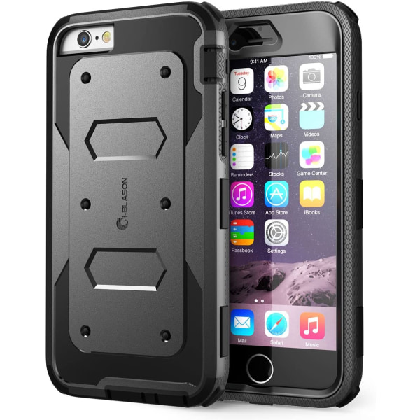 iPhone 6s / 6 Case Skärmskydd Case Svart