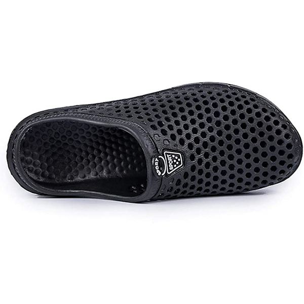 Damträskor för män Leggy Mules Skor (den svarta 41EU ） the black 41EU