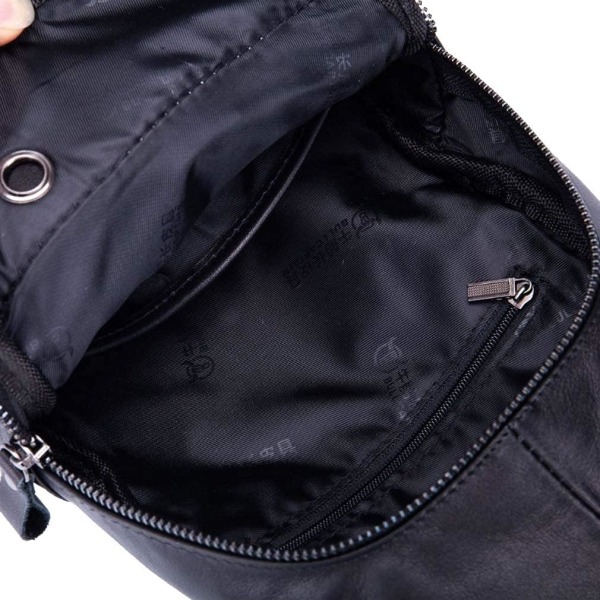 Axelremsväska i läder Crossbody Herr Dam Resor Utomhussporter, Ryggsäck