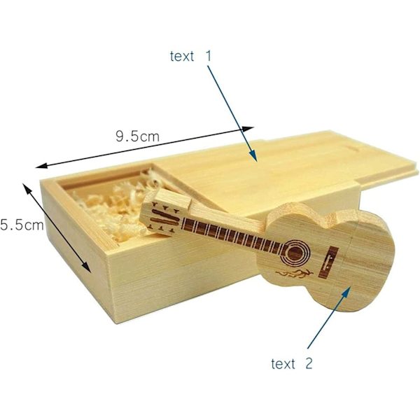 32GB trägitarr USB minne