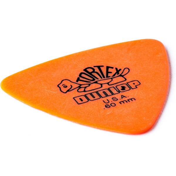 6-pack gitarrval sköldpaddsmönster, triangel, orange, ,60 mm