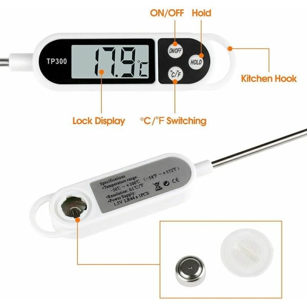 Kökstermometer, Digital Digital Termometer, mm