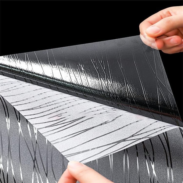 Matt glas med vinranka (stil A Dim 50x200cm)