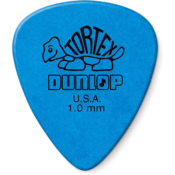 Standard 1,0 mm Blue Guitar Pick - 12 förpackningar