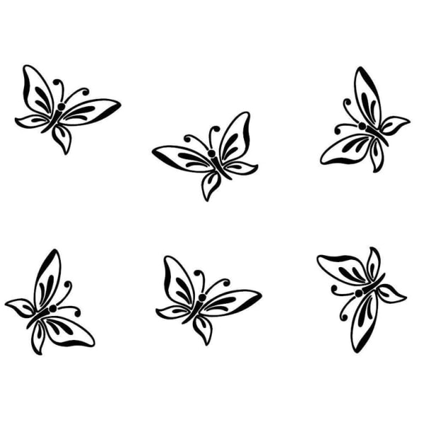 Väggdekal - 3 par fjärilar