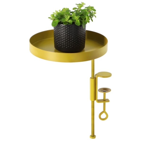 Esschert Design Växtbricka med klämma runt guld m Guld
