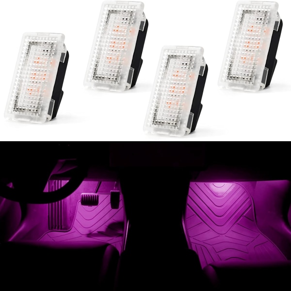För Tesla Model S X Y 3 LED-interiörljus Neongolv Foot Trunk Car Ambient Light Bildekoration