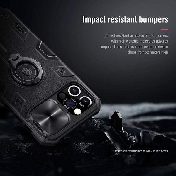iPhone 12 Pro Max Slide Camera Cover Case Grön